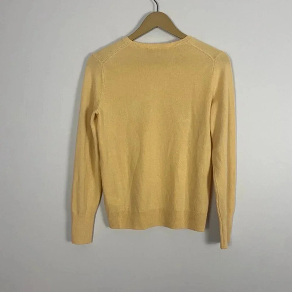 Everlane Yellow 100% Cashmere Crew Neck Sweater - Picture 9 of 12